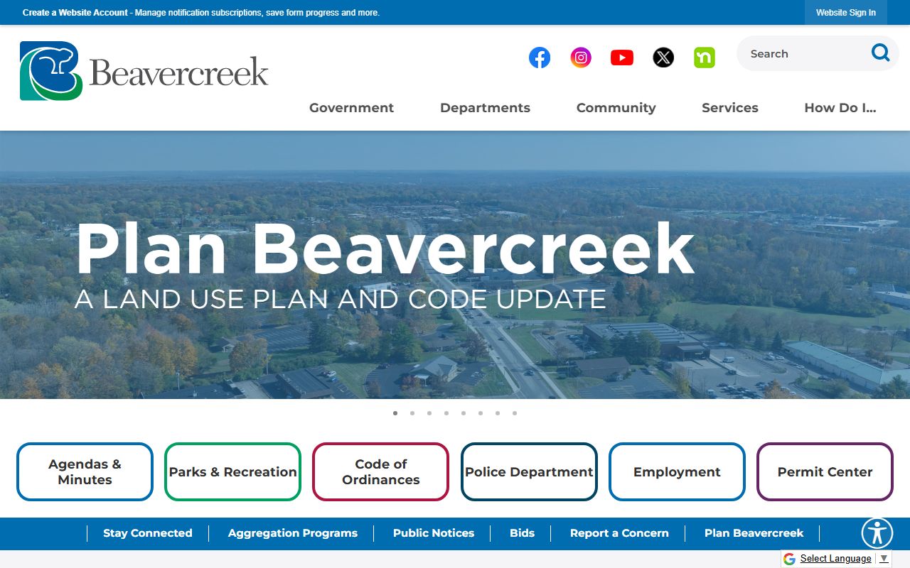 Beavercreek Ohio city portal for criminal history information