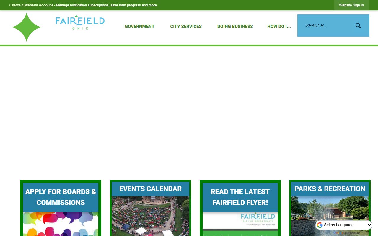 Fairfield Ohio city portal for criminal history and police records