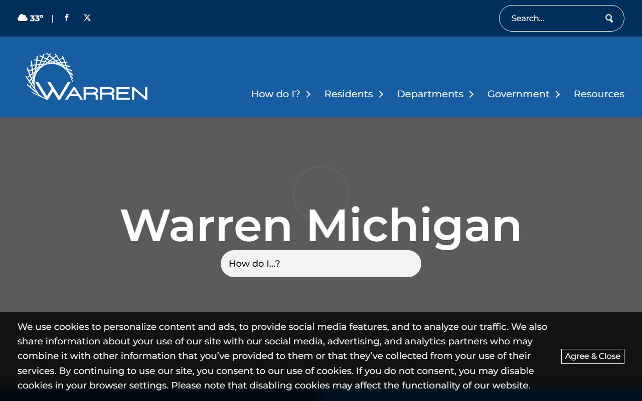 Warren Ohio city portal for criminal history and public records