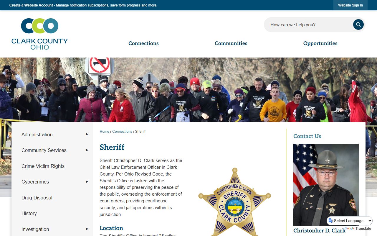 Clark County Sheriff's Office criminal history records