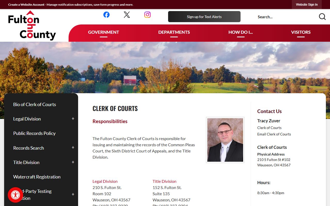 Fulton County Clerk of Courts office for criminal history record searches