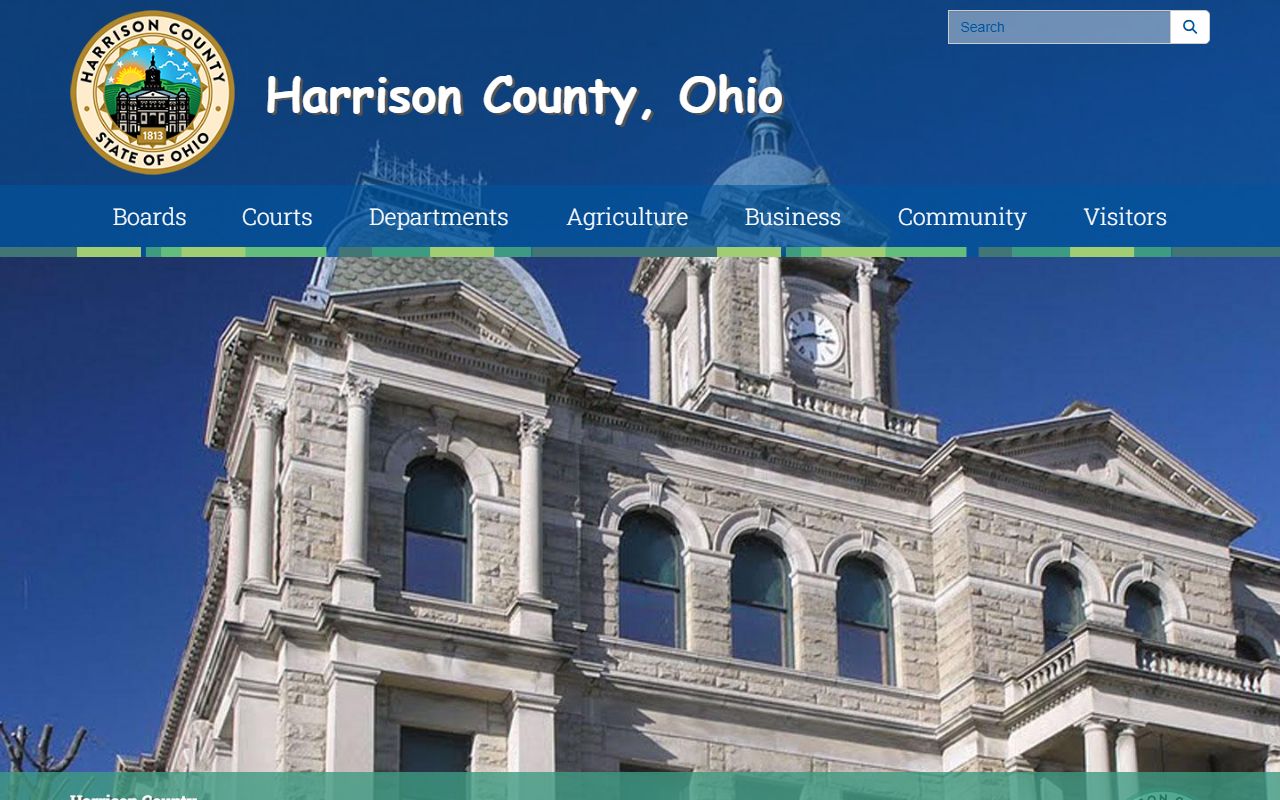 Harrison County Ohio government portal for criminal history information