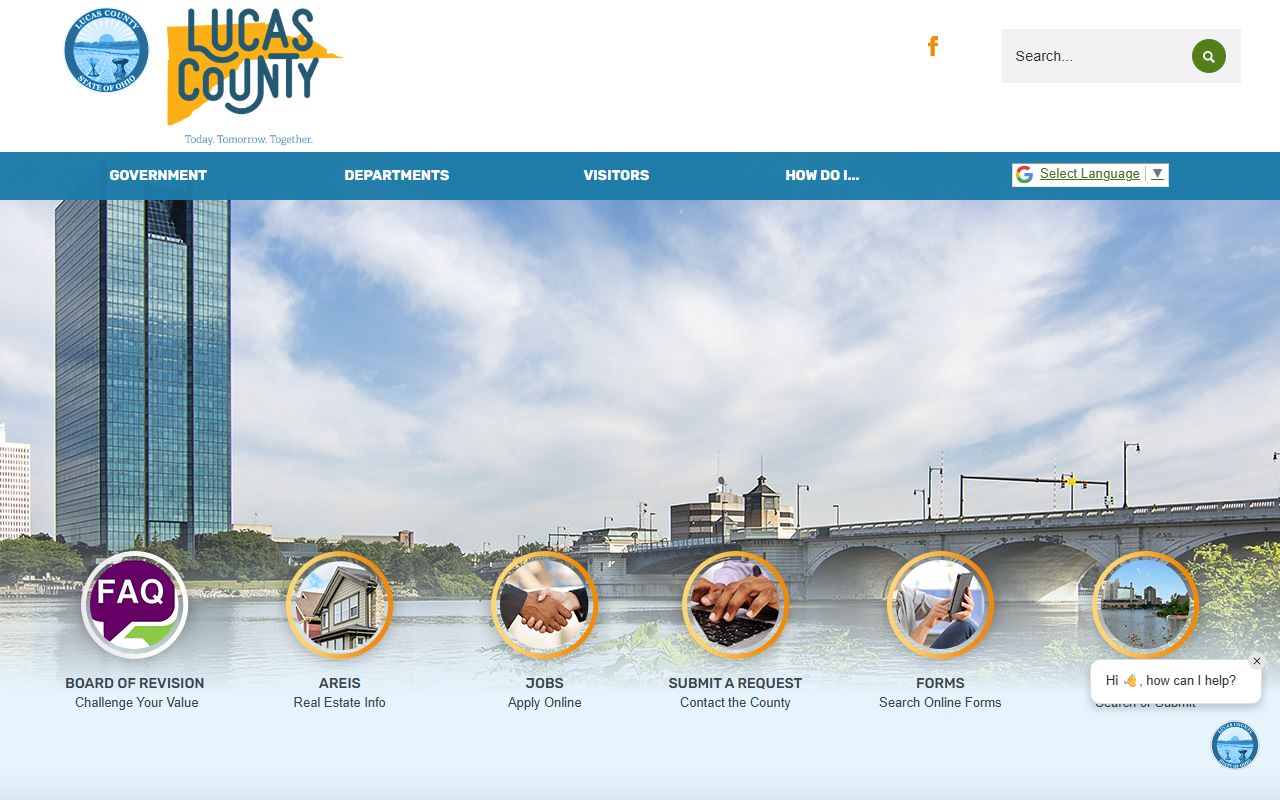 Lucas County government portal for criminal history records