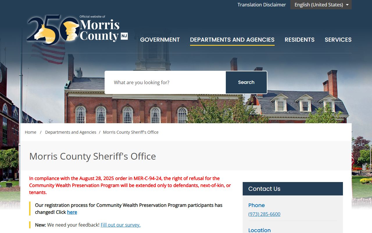 Montgomery County Sheriff's Office for criminal history records