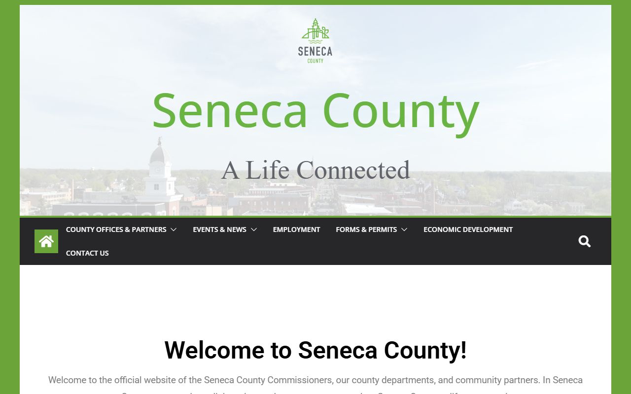 Seneca County Ohio government portal for criminal history records